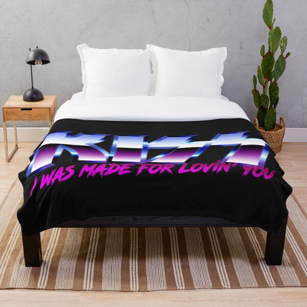 KISS - I was made for lovin'you - Chrome Throw Blanket