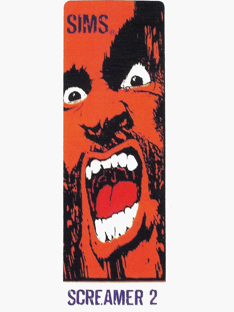 "Screamer 2, sims skateboard t shirt design. " Sticker for Sale by