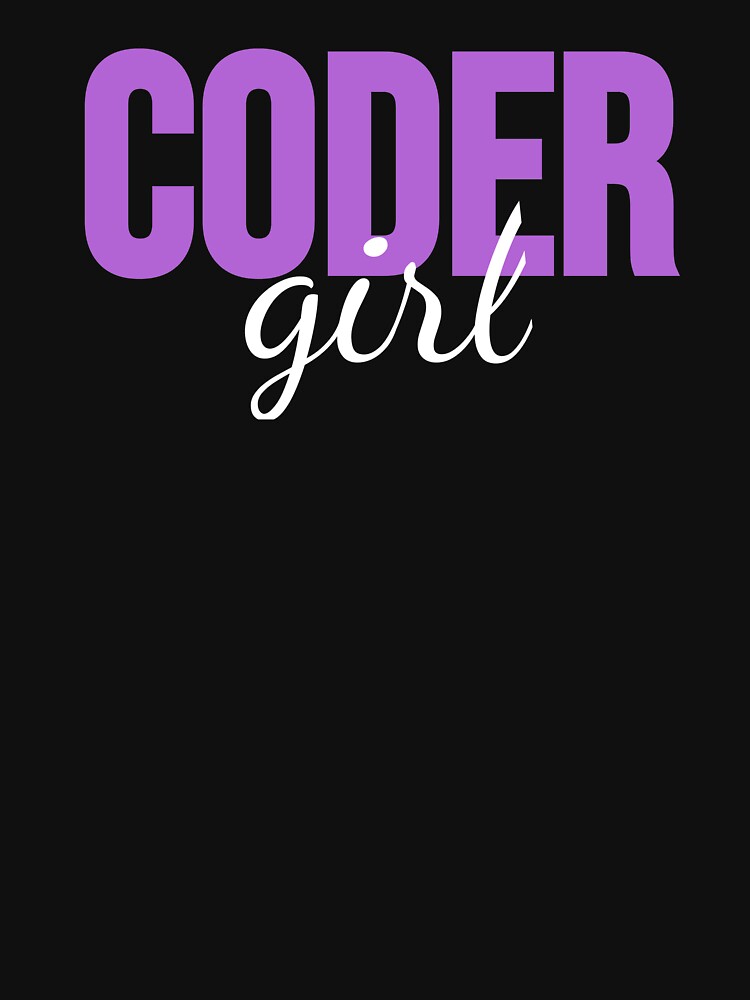 coder girl programming girls tshirt for sale by jackstees