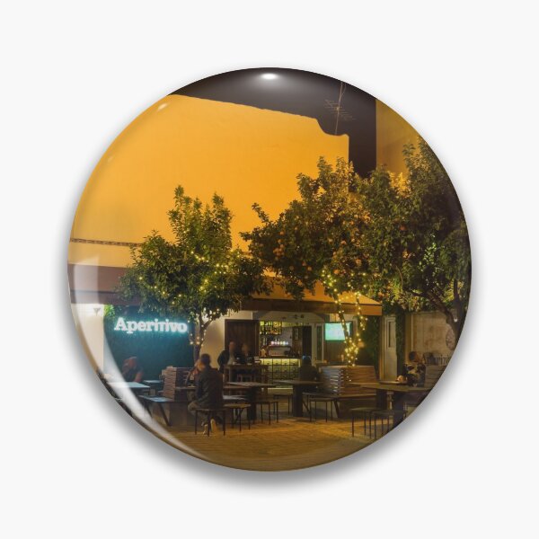 Item preview, Charming Faro Algarve Portugal - Nighttime Dining Under Orange Trees designed and sold by Georgia Mizuleva.