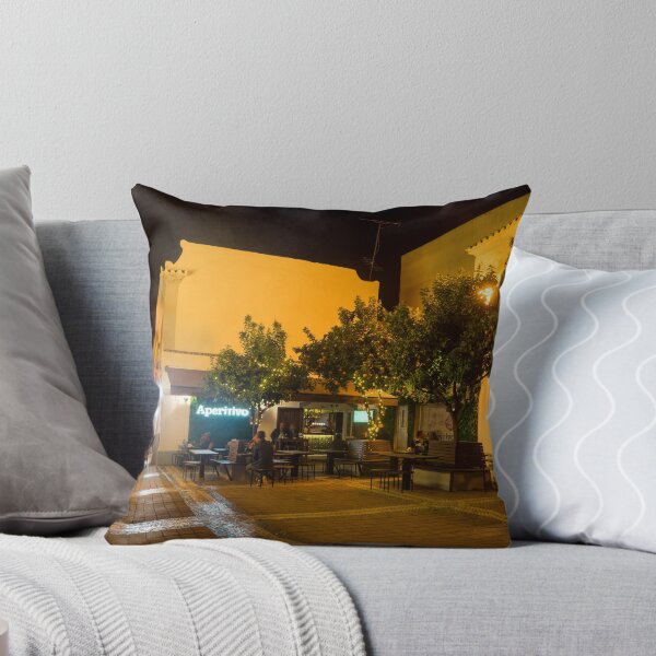 Item preview, Charming Faro Algarve Portugal - Nighttime Dining Under Orange Trees designed and sold by Georgia Mizuleva.