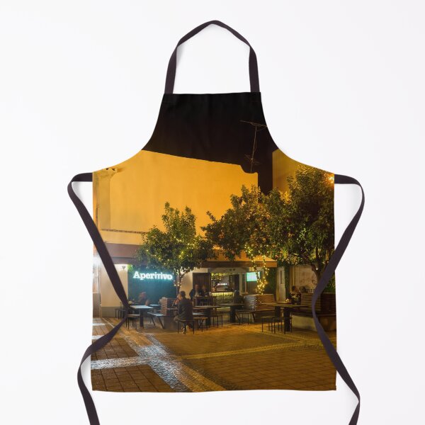 Item preview, Charming Faro Algarve Portugal - Nighttime Dining Under Orange Trees designed and sold by Georgia Mizuleva.