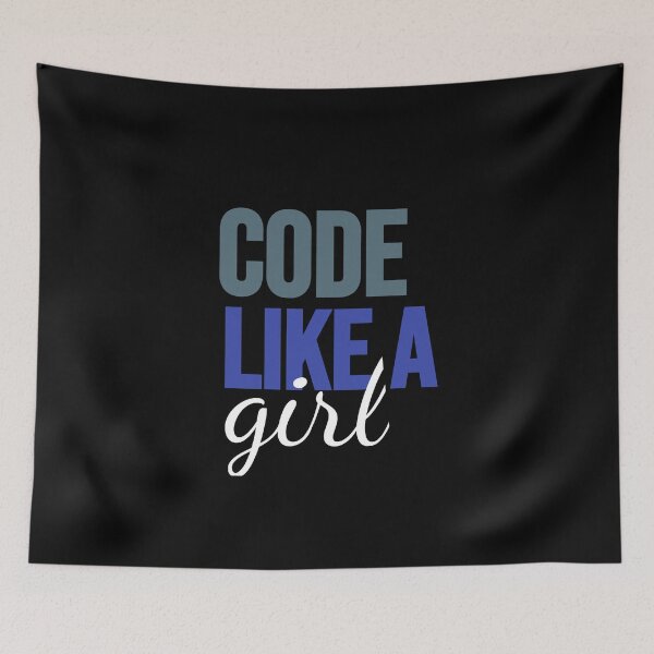 Item preview, Code Like A Girl Programming Girls designed and sold by jacks-tees.