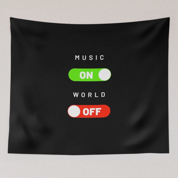 Item preview, Music On World Off designed and sold by ReVamp  Store.