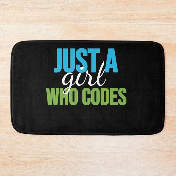 Item preview, Just A Girl Who Codes designed and sold by jacks-tees.