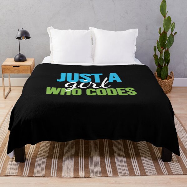 Item preview, Just A Girl Who Codes designed and sold by jacks-tees.