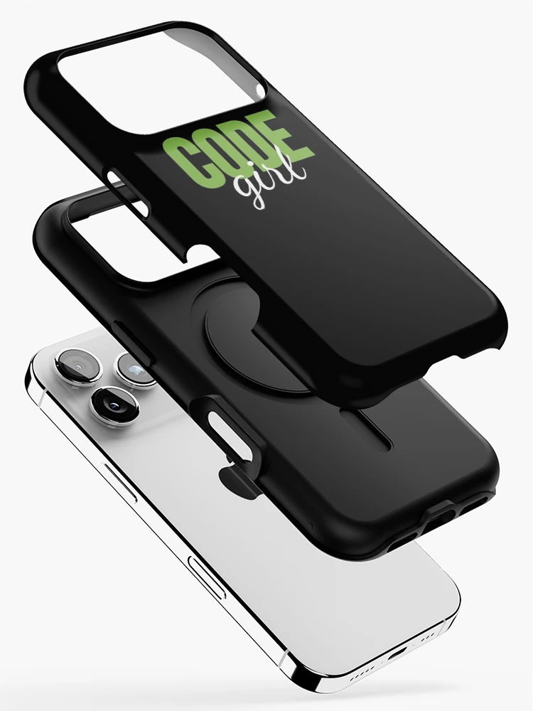 Thumbnail 2 of 4, iPhone Case, Code Girl Programming designed and sold by jacks-tees.