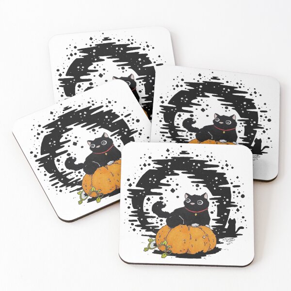 Item preview, Halloween black cat designed and sold by LauraPemArt.