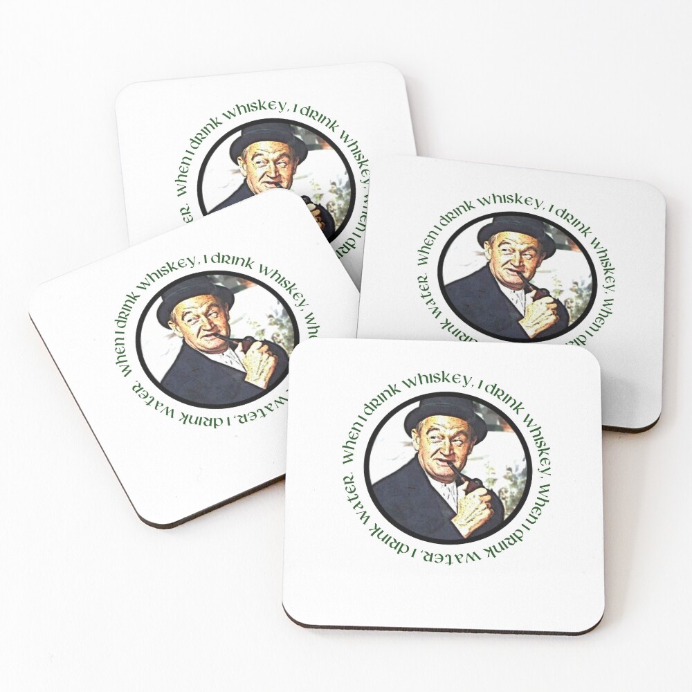 Michaleen Flynn The Quiet Man When I Drink Whiskey Coasters (Set of 4)