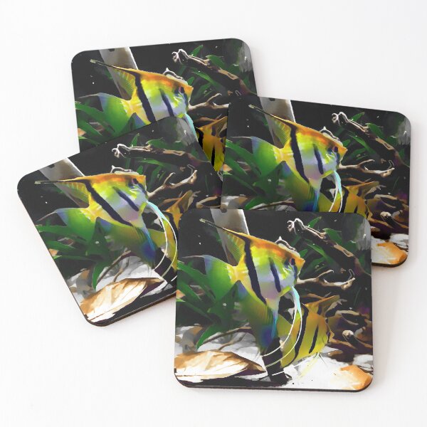 Item preview, Angelfish Aquarium Art designed and sold by GFishy.