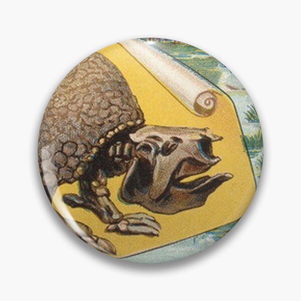 Item preview, display daiguebelle glyptodon French chocolate box card art vintage illustration designed and sold by Vintage Designs +.