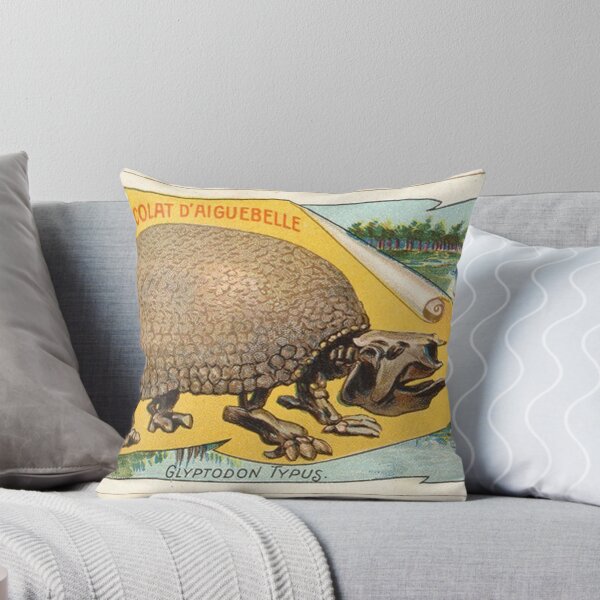 Item preview, display daiguebelle glyptodon French chocolate box card art vintage illustration designed and sold by Vintage Designs +.