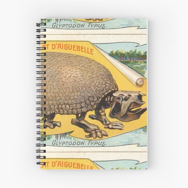 Item preview, display daiguebelle glyptodon French chocolate box card art vintage illustration designed and sold by Vintage Designs +.