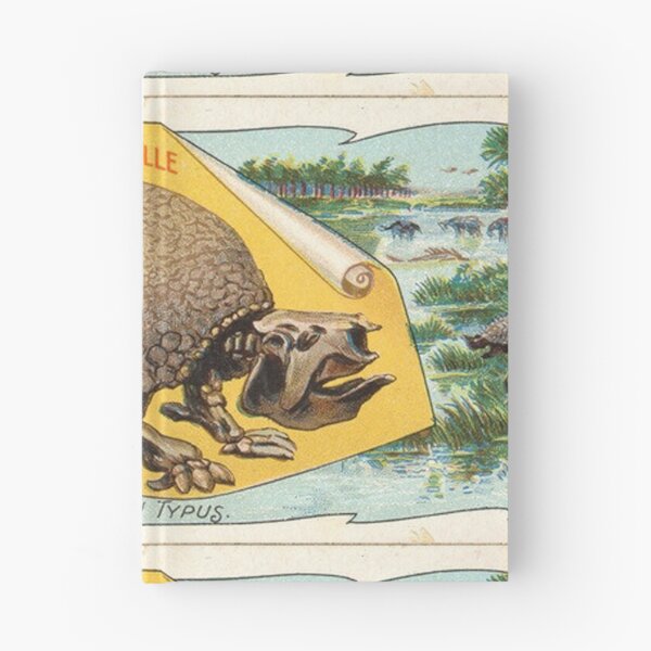 Item preview, display daiguebelle glyptodon French chocolate box card art vintage illustration designed and sold by Vintage Designs +.
