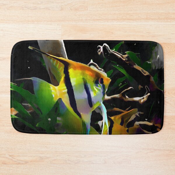 Item preview, Angelfish Aquarium Art designed and sold by GFishy.