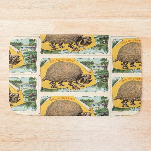 Item preview, display daiguebelle glyptodon French chocolate box card art vintage illustration designed and sold by Vintage Designs +.