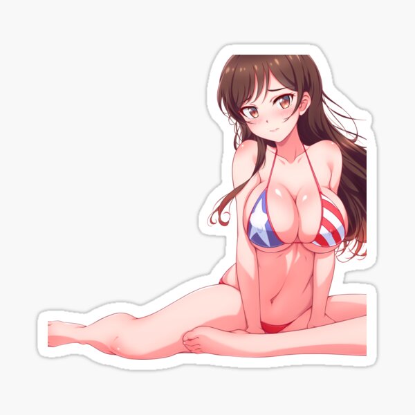 Kanojo Okarishimasu | Mizuhara Chizuru Bikini Ecchi Pegatina