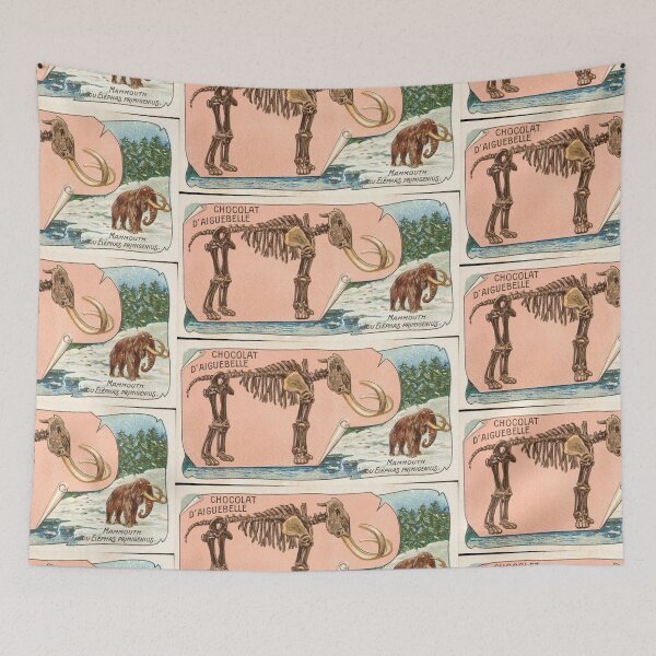 Item preview, display daiguebelle mammoth French chocolate box card art vintage illustration designed and sold by Vintage Designs +.