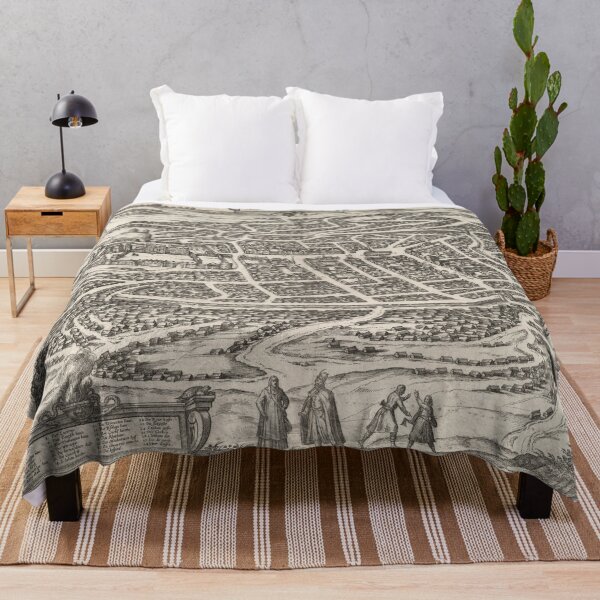 Item preview, Vintage Map of Vilnius Lithuania (1581) designed and sold by BravuraMedia.