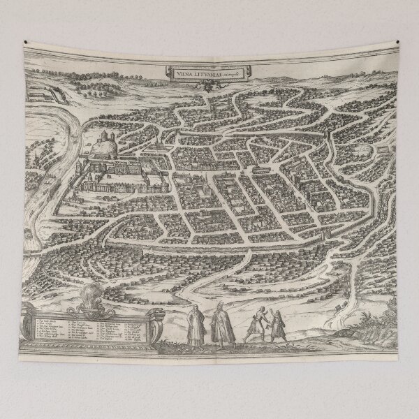 Item preview, Vintage Map of Vilnius Lithuania (1581) designed and sold by BravuraMedia.