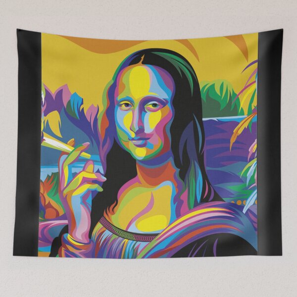 Item preview, Colorful multicolor Mona Lisa Leonardo da Vinci designed and sold by Joel Roque.