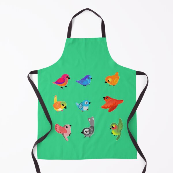 Item preview, funny fluffy birds image print designed and sold by NikaAstra.