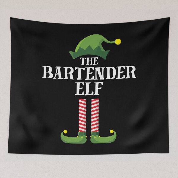Item preview, Bartender Elf Matching Family Group Christmas designed and sold by ElfEmporium.