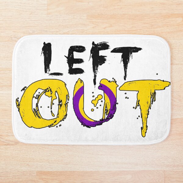 Item preview, Left Out - Transparent Paint - Black Outline (Intersex Flag) designed and sold by DanJaguar.