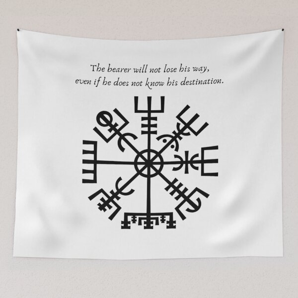 Item preview, Vegvisir - Mystical Viking Symbol of Guidance & Protection (he/his) designed and sold by Orkneyology.