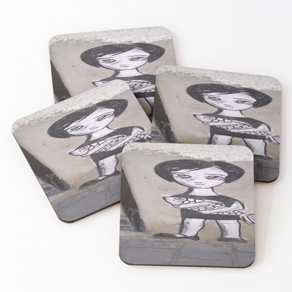 Item preview, Graffiti Street art ,Girl holding fish designed and sold by MyStreetArts.