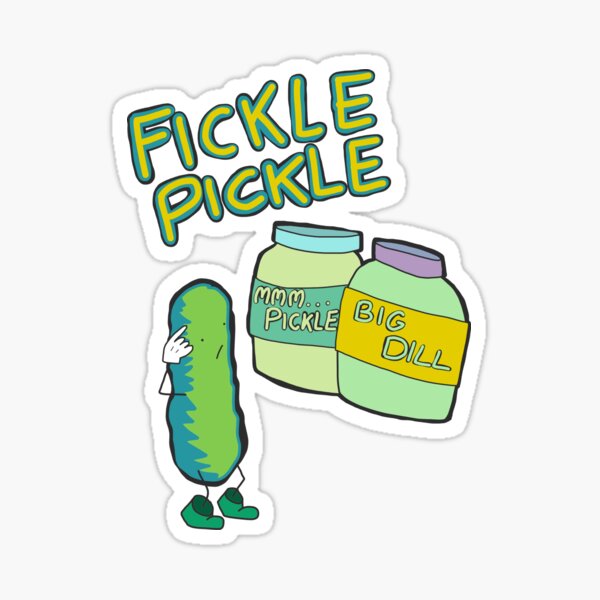 Don't be Fickle, Eat a Pickle, Mens Womens Funny Pickle Gifts Apron for  Sale by VagabondTees