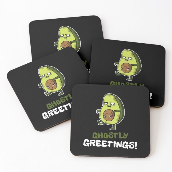 Item preview, Avocado ghostly greetings Halloween 2020 designed and sold by Happy-PrintZ.