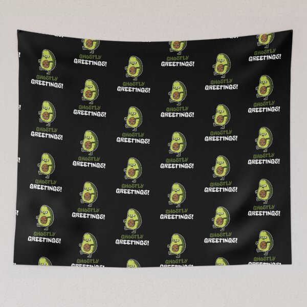 Item preview, Avocado ghostly greetings Halloween 2020 designed and sold by Happy-PrintZ.