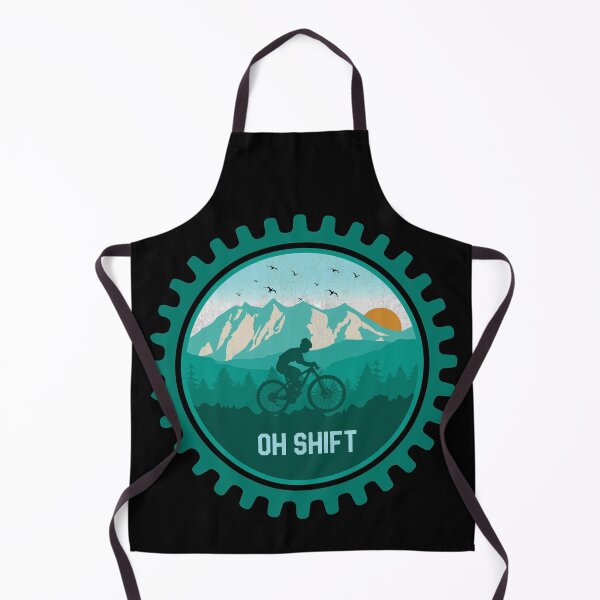 Item preview, Oh Shift Retro Mountain Bike Vintage MTB Downhill Biking Cycling Biker Bicycle designed and sold by merchzy.
