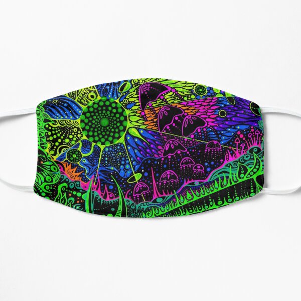 Flight of the Shrooms Flat Mask