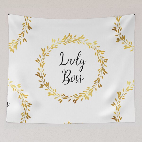 Item preview, Elegant Lady Boss Design with Gold Wreath designed and sold by BlushPearls.