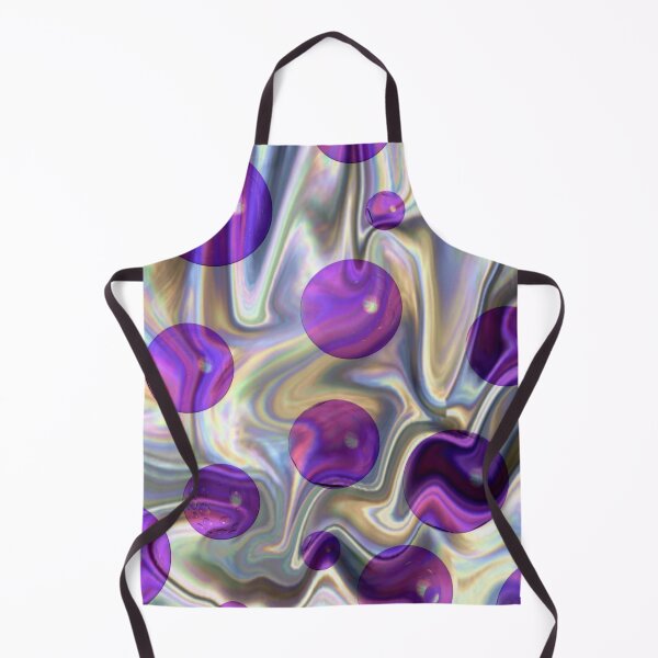 Item preview, Shimmering Purple Polka Dots Pattern With Silver designed and sold by Mary Riley.