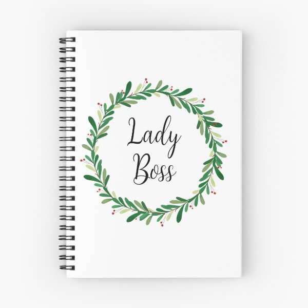 Item preview, Elegant Lady Boss Christmas Design with Green Wreath designed and sold by BlushPearls.