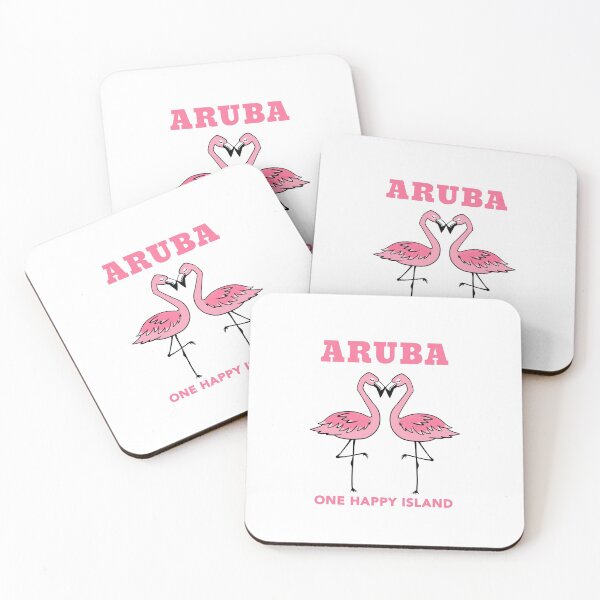 Item preview, ONE HAPPY ISLAND ARUBA FLAMINGOS  designed and sold by ButterflyX.