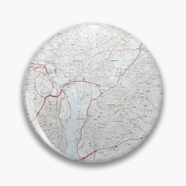 Item preview, Washington, DC, Quad Topographical Map Clean designed and sold by PGHPhotoCo.