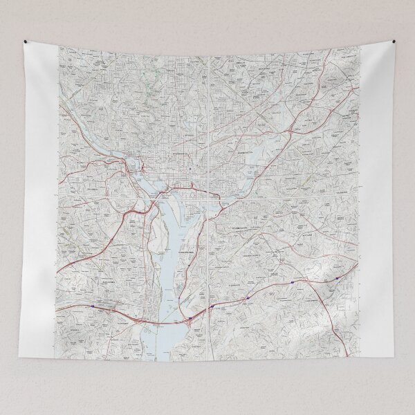 Item preview, Washington, DC, Quad Topographical Map Clean designed and sold by PGHPhotoCo.