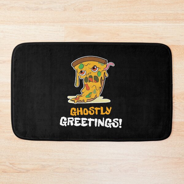 Item preview, Creepy melting pizza ghostly greetings Halloween 2020 designed and sold by Happy-PrintZ.