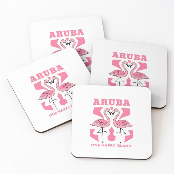 Item preview, ONE HAPPY ISLAND ARUBA FLAMINGOS  designed and sold by ButterflyX.