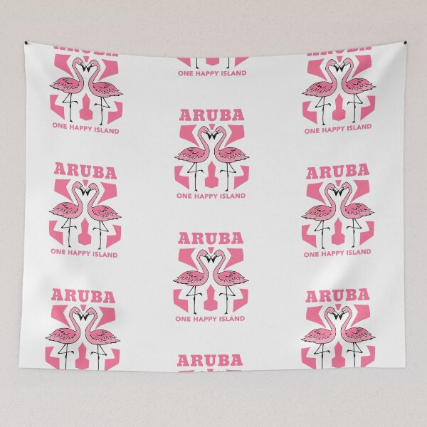 Item preview, ONE HAPPY ISLAND ARUBA FLAMINGOS  designed and sold by ButterflyX.