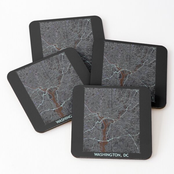 Item preview, Washinton, DC, Quad Topographical Map Dark designed and sold by PGHPhotoCo.