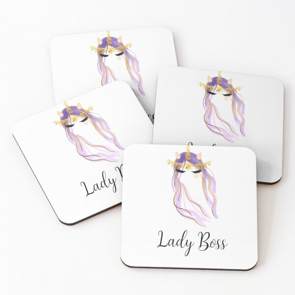 Item preview, Elegant Lady Boss Design with Beautiful Unicorn designed and sold by BlushPearls.