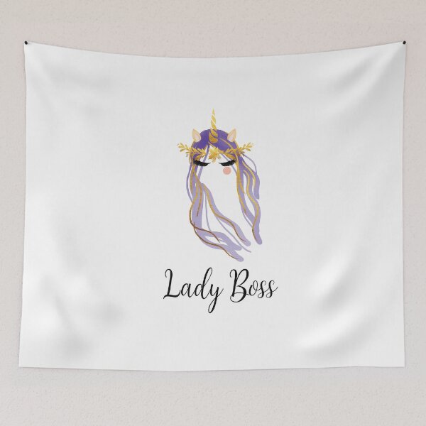 Item preview, Elegant Lady Boss Design with Beautiful Unicorn designed and sold by BlushPearls.