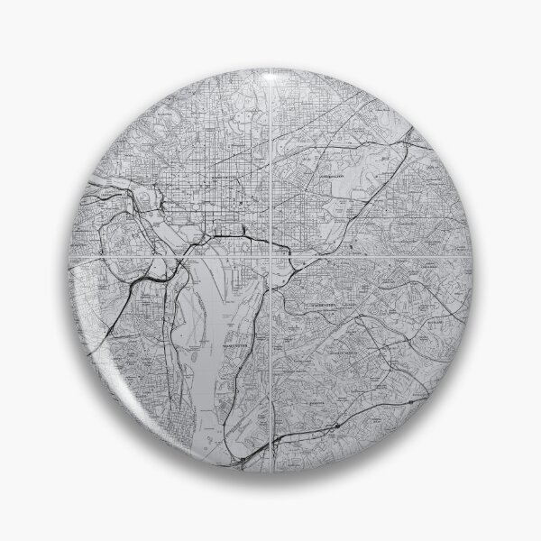 Item preview, Washington, DC, Quad Topographical Map Grey designed and sold by PGHPhotoCo.