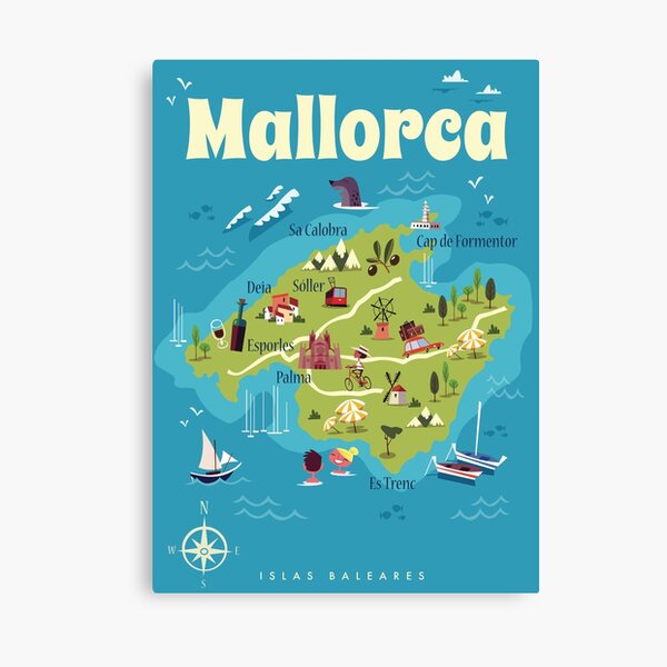 Item preview, Mallorca poster designed and sold by GAGodel.