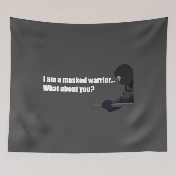 Item preview, Masked Warrior designed and sold by PillowPuns.